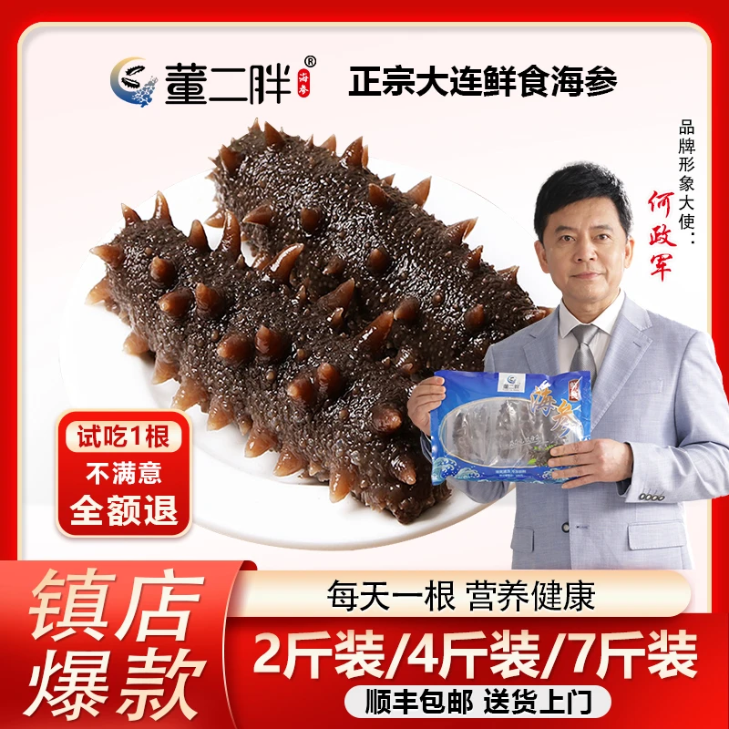 董二胖正宗大连鲜食海参，营养丰富，新鲜Q弹 正宗大连海参品牌