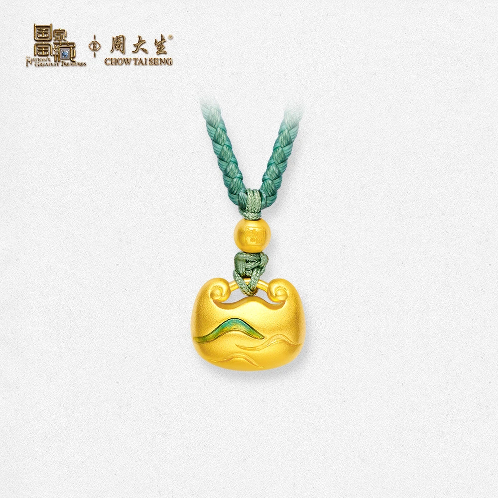 【周大生】计价足金黄金吊坠山水满福国家宝藏 B0GB0137
