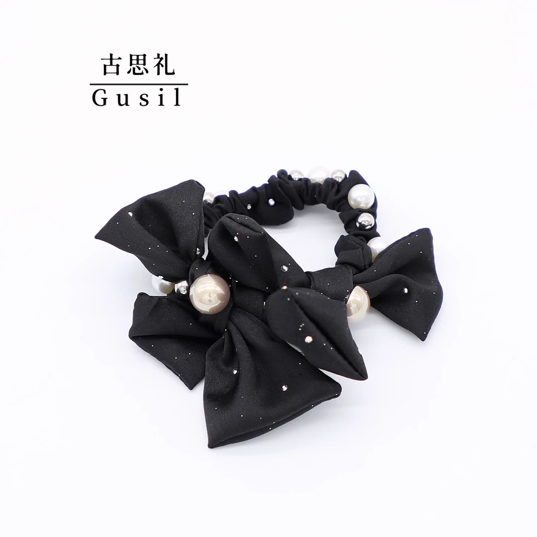 古思礼【云溪】新款缎面不规则蝴蝶结发圈