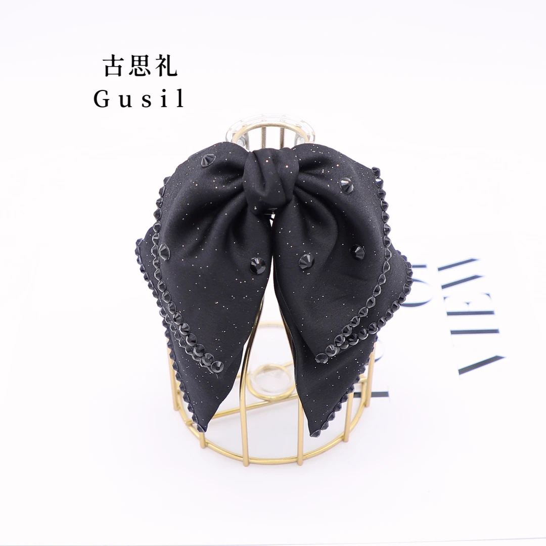 古思礼【路易斯 秋云】法式女高级感蝴蝶结飘带盘发抓夹