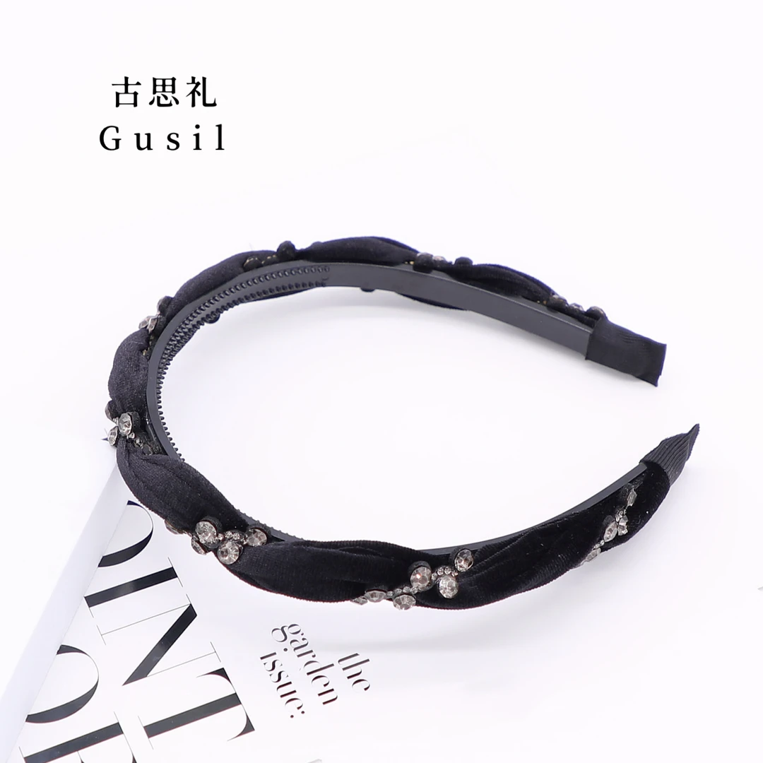 古思礼【香拾】秋冬新款丝绒发箍高颅顶蓬松头发