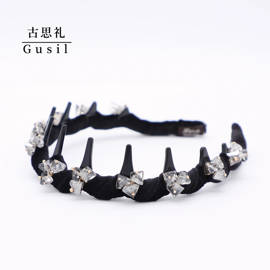 G423【清川】古思礼新款带齿碎发发箍百搭高颅顶发箍GS4957-HS