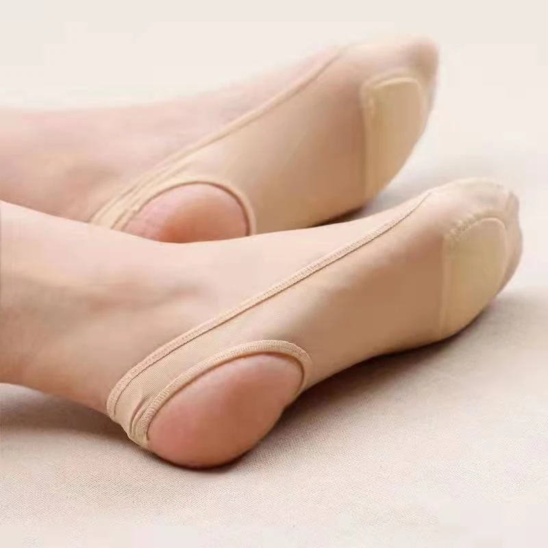 冰丝袜子女夏季浅口船袜半掌袜加垫硅胶防滑防痛垫袜套潮流吊带袜