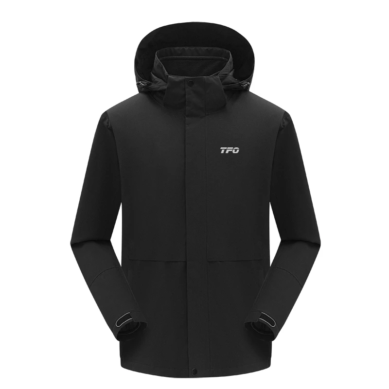 TFO第四代冲锋衣男女款三合一加厚保暖防水防风透气登山服两件套