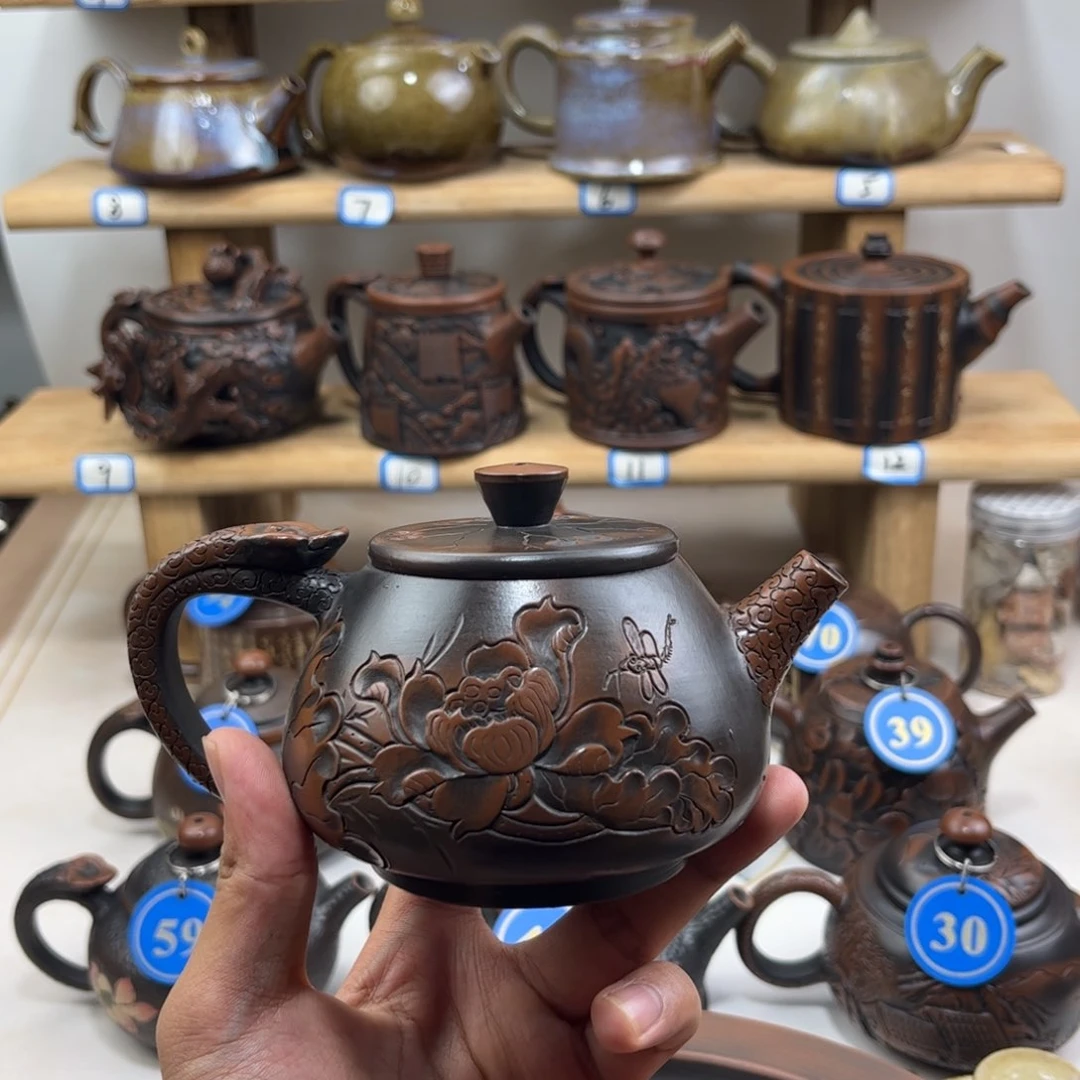 壶啷***啷建水紫陶纯手工制作