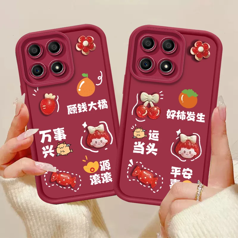 适用于【荣耀x30i】天眼阶梯软硅胶好柿发生全包防摔手机壳