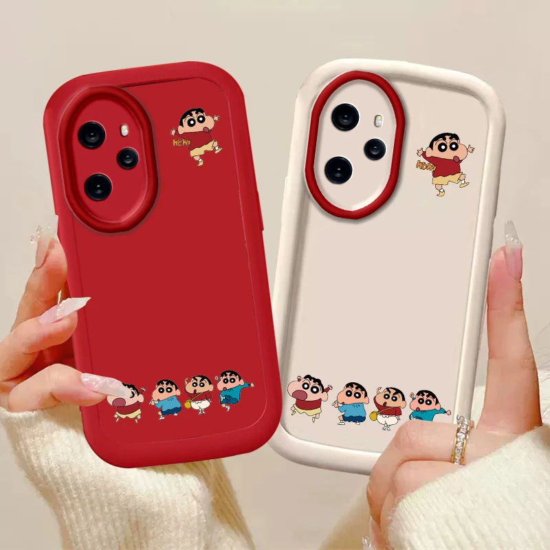 适用于【荣耀100pro】泡芙壳五个小新全包防摔手机壳