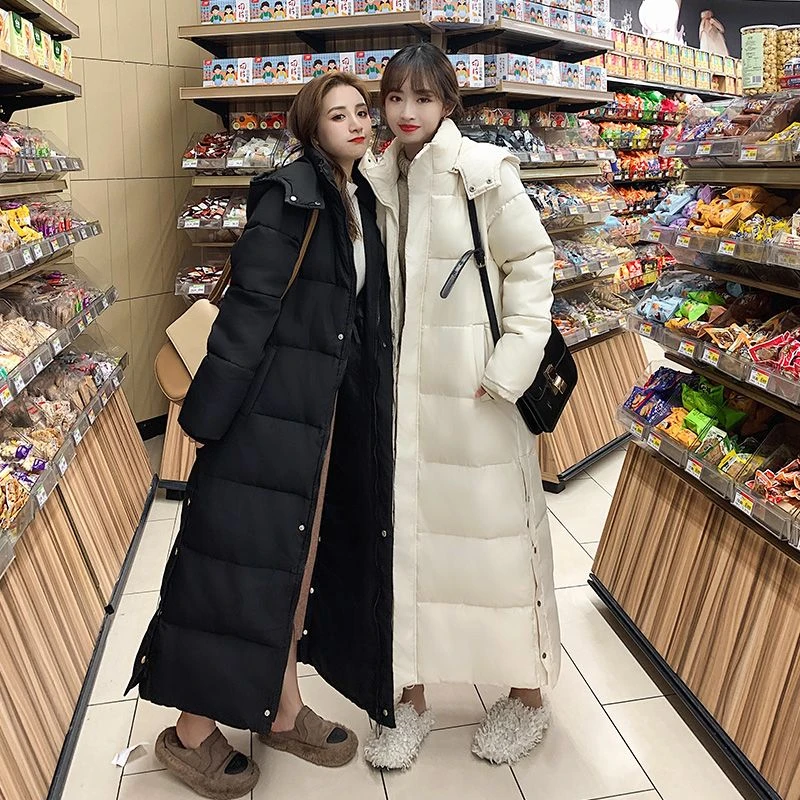 时尚羽绒服清仓羽绒服女羽绒服冬季加厚长款外套宽松超长过