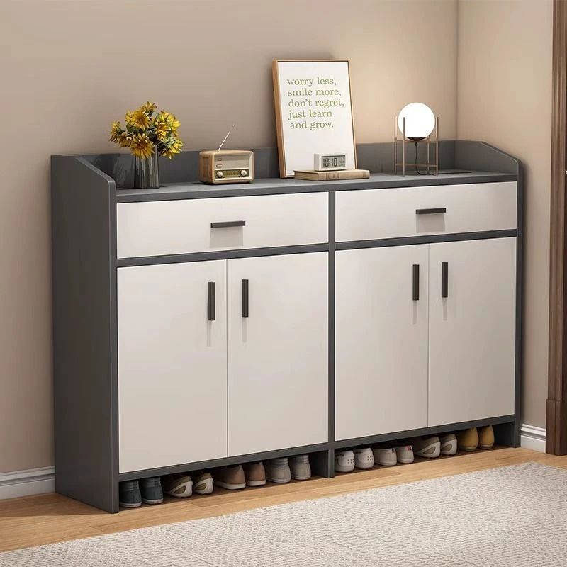 门口进门靠墙鞋柜鞋架全封闭防尘鞋架子多层家用鞋子收纳架玄关柜