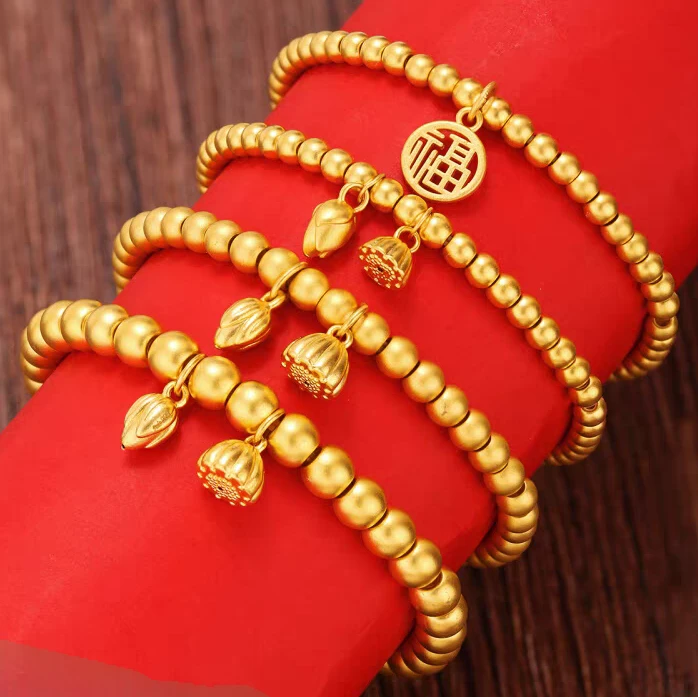 足银手链 金银古法亮光两世欢手串手链时尚三生三世