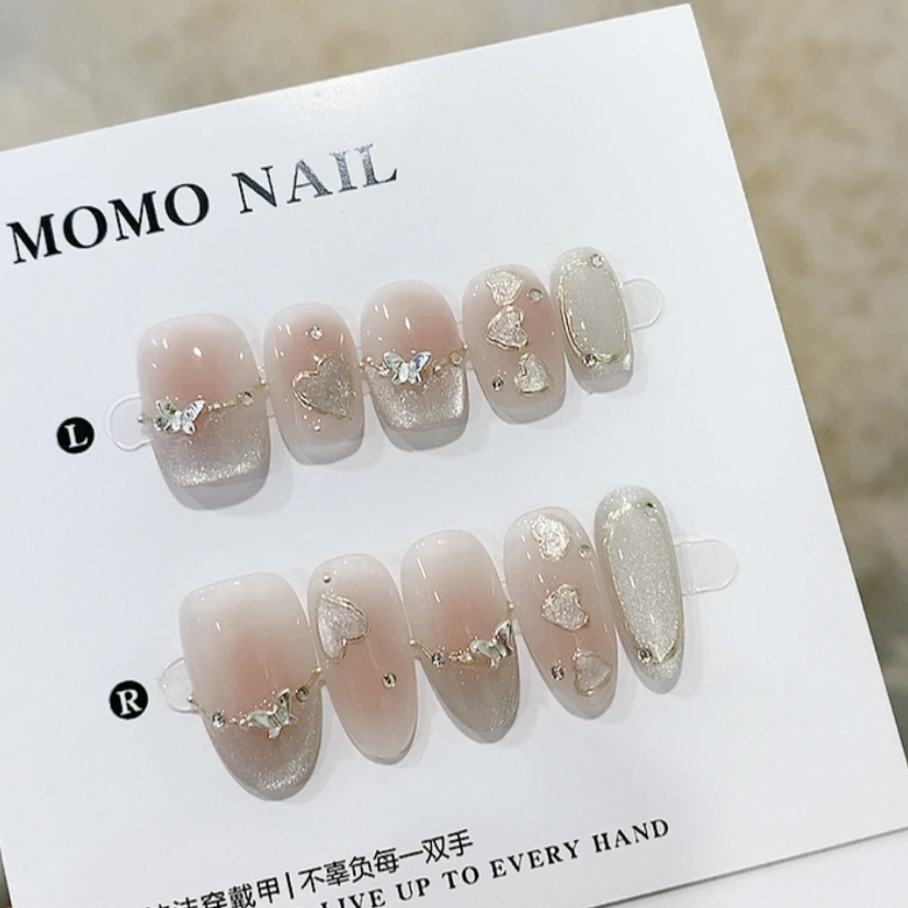 【洛神】奈木花园轻奢设计手工穿戴甲郁金香手绘春夏显白