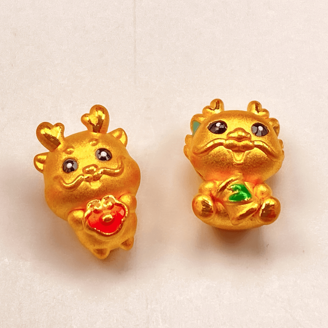 足金999生肖龙配件款（款式多样发一件）