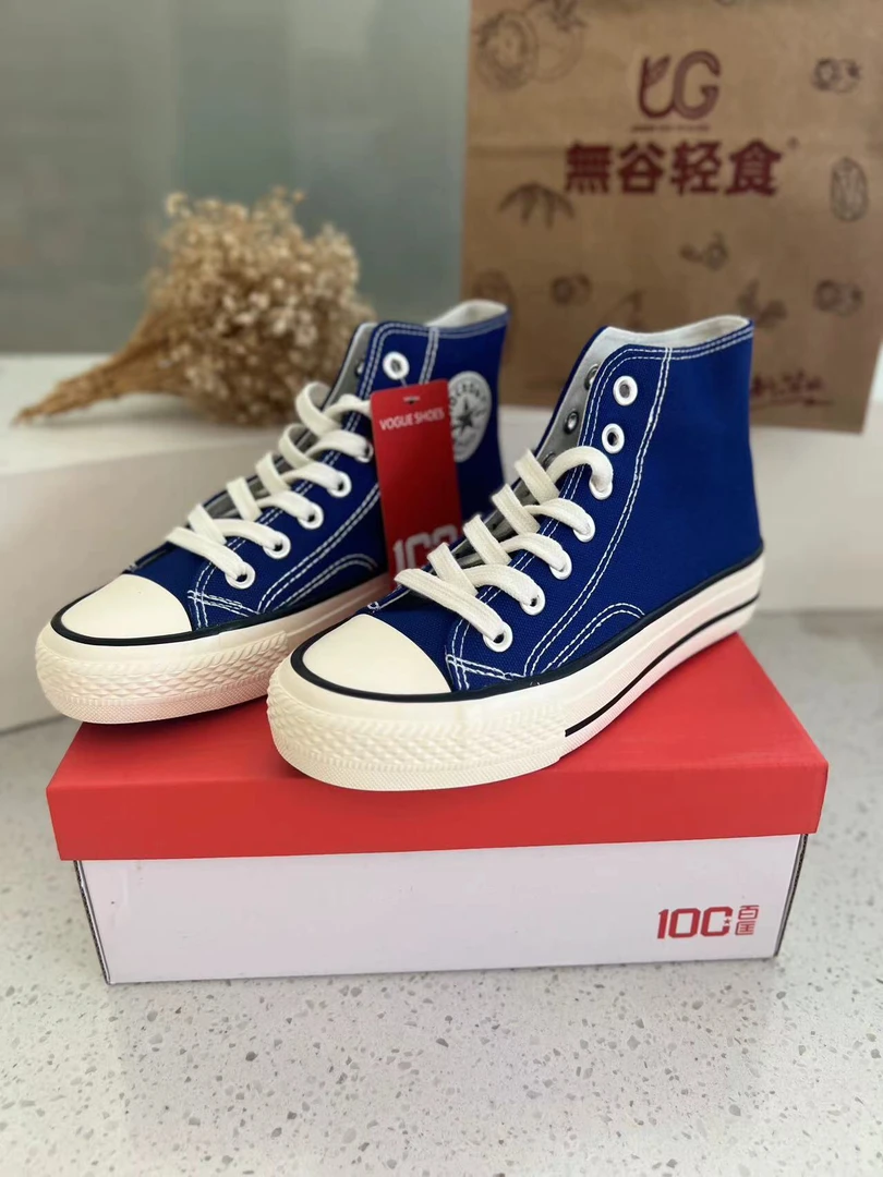 【8137克莱因蓝 必抢！福利款！】手慢无！高邦时尚百搭帆布鞋