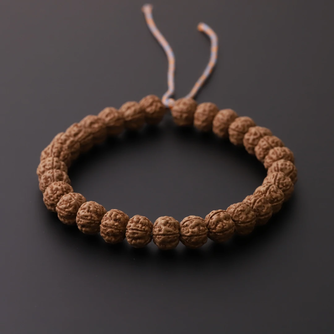 S1631【原生态老树王】精配老树泥丸子南瓜双龙小金刚单圈手串