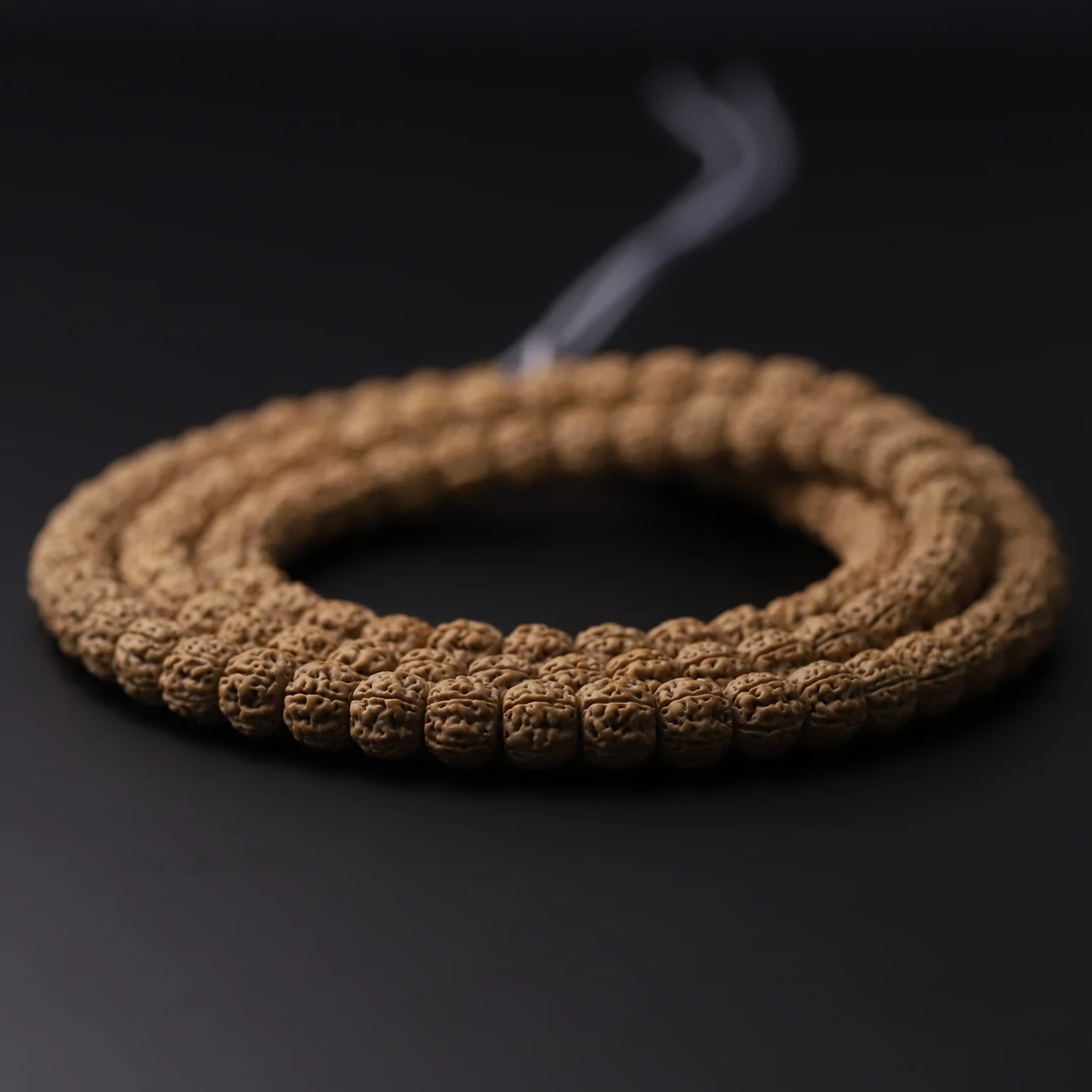 S6810【龙切创世】  小定制藏式盘龙纹小金刚108文玩手串（送工具）