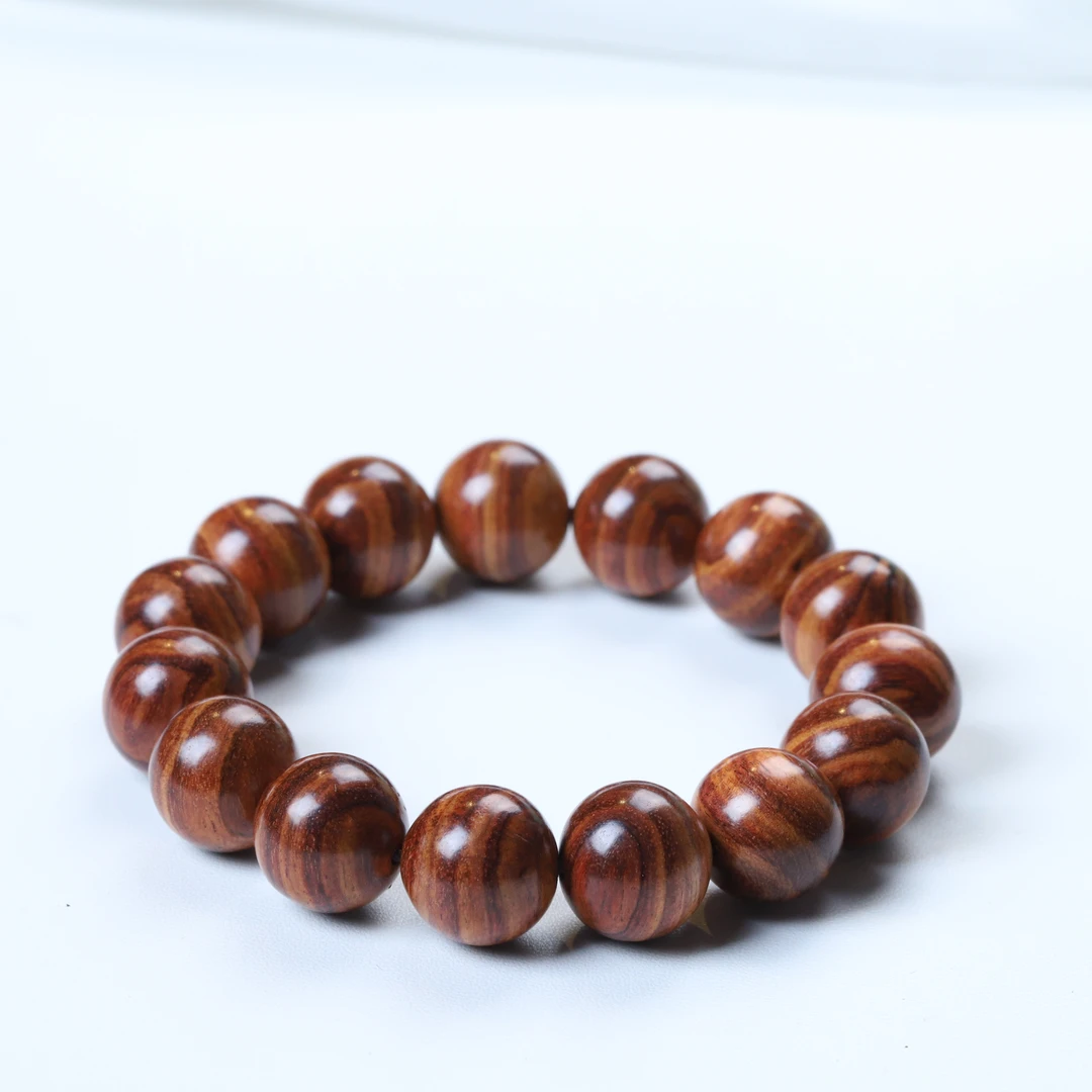 s1112-3海南黄花梨新料圆珠手串