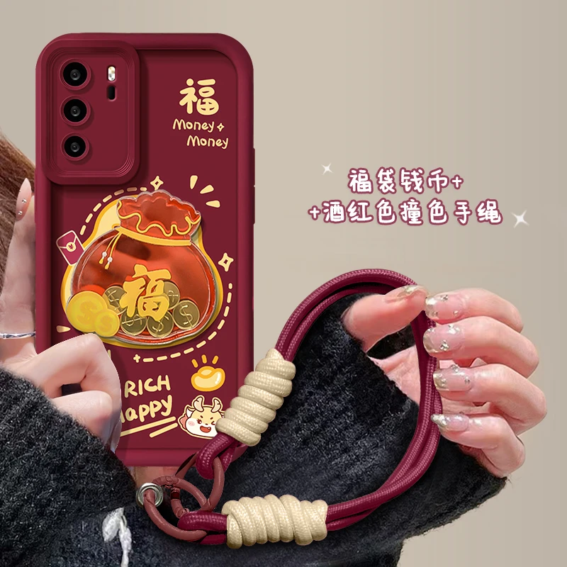 华为P40钱币福袋天眼阶梯女新款手机壳可爱卡通保护壳