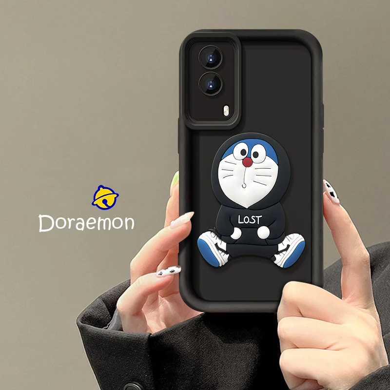 VIVOy53s哆啦A梦天眼阶梯手机壳女款创意可爱卡通公仔防摔保护套