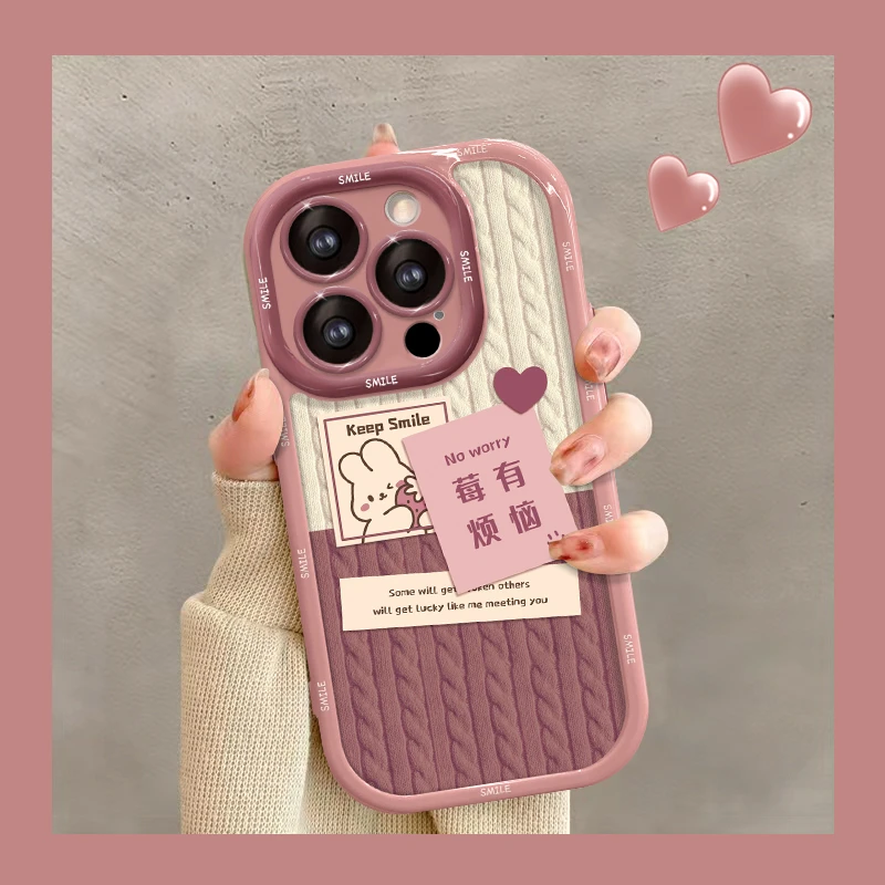 可爱莓有烦恼苹果华为vivo女款oppo小米iPhone14promax个性手机壳