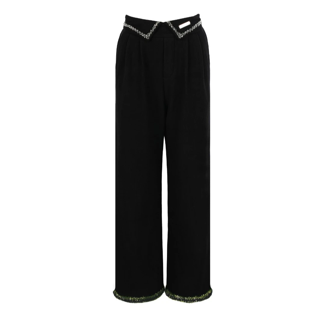 CHICCO MAO简约收边直筒裤C232-1939-299