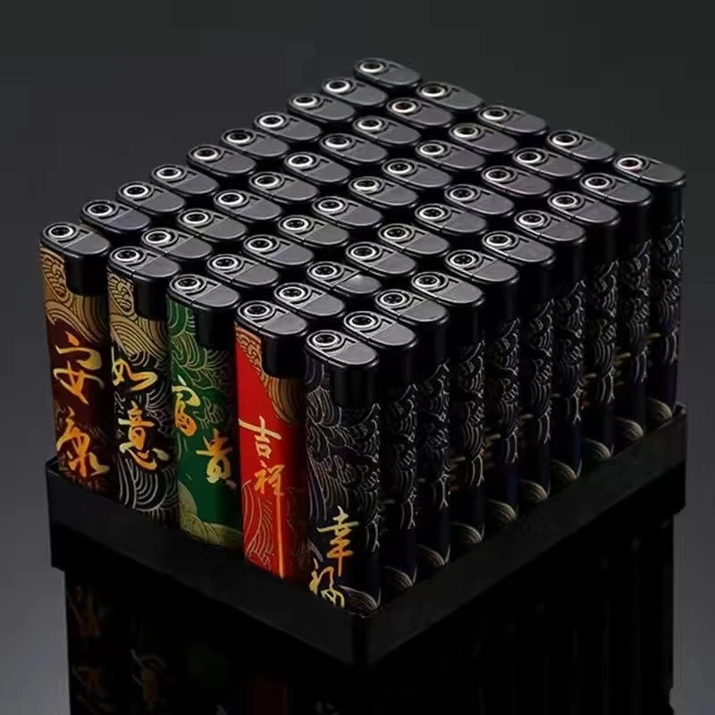 【男士打火机】防风打火机便携时尚一次性打火机加厚防爆商超市供应