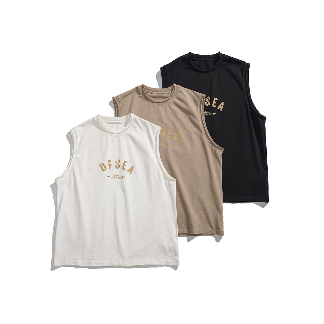 【双11】 复古印花 宽松 背心