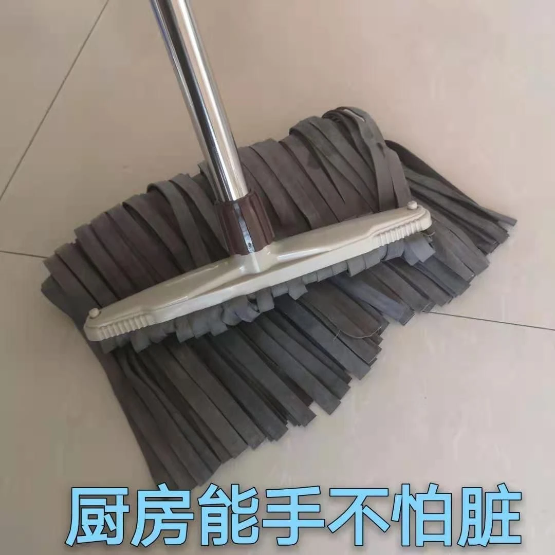 鹿皮巾加宽拖把家用拖布吸水卧室不掉毛老式墩布手拧宽头不掉毛