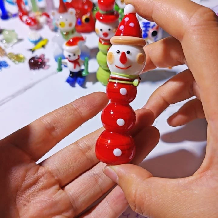 琉璃手工艺品雪人