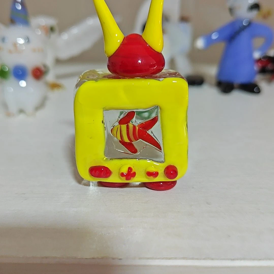 琉璃手工艺品电视机鱼没做眼睛