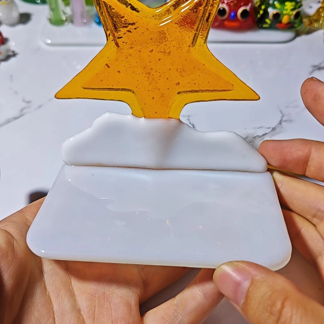 琉璃手工艺品背景底座