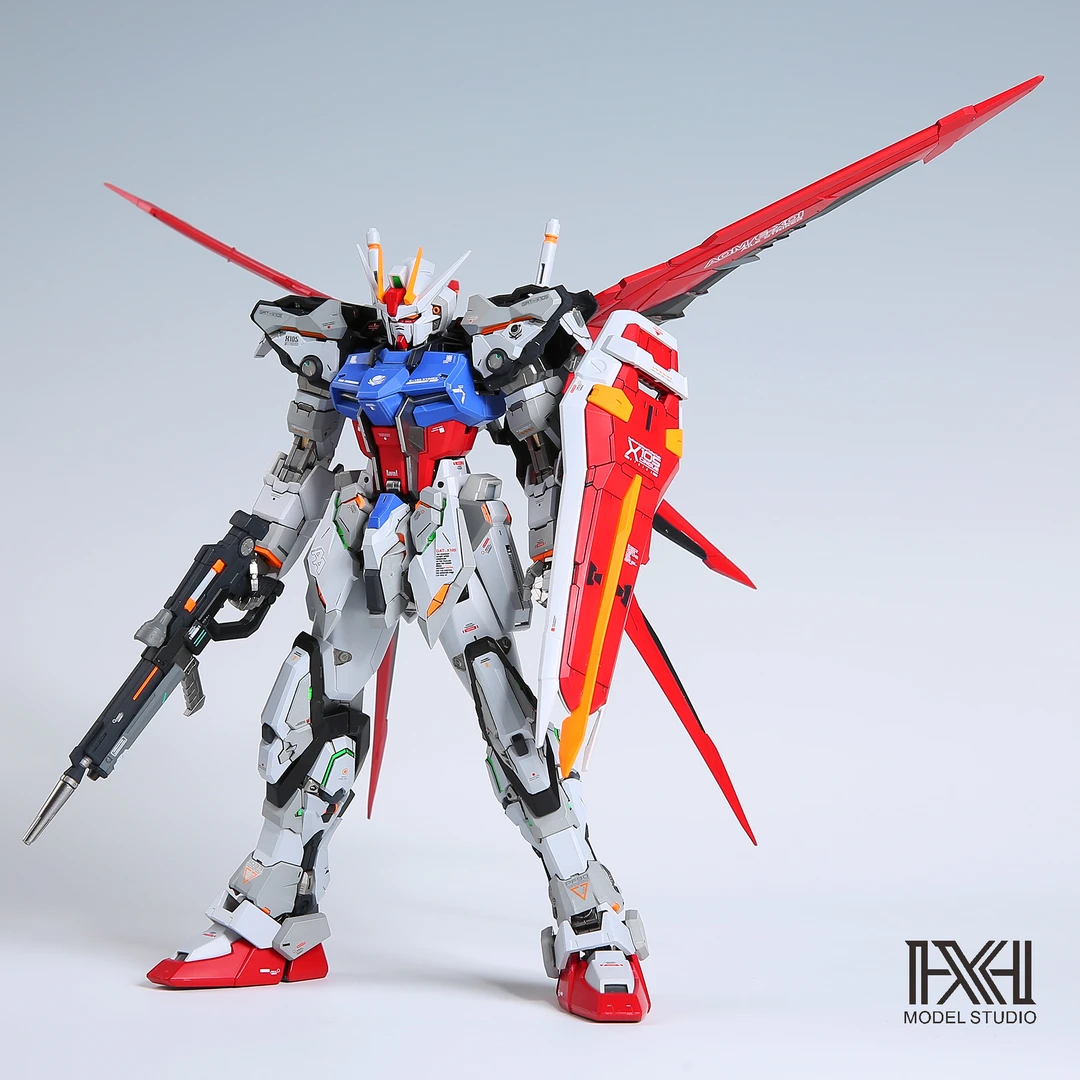 星海1/100空战强袭高达RM强自突击 SEED三藏GK拼装模型 成品