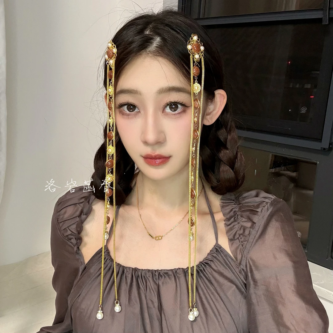 洛岩菡春新款金沙款头饰高端定制发饰