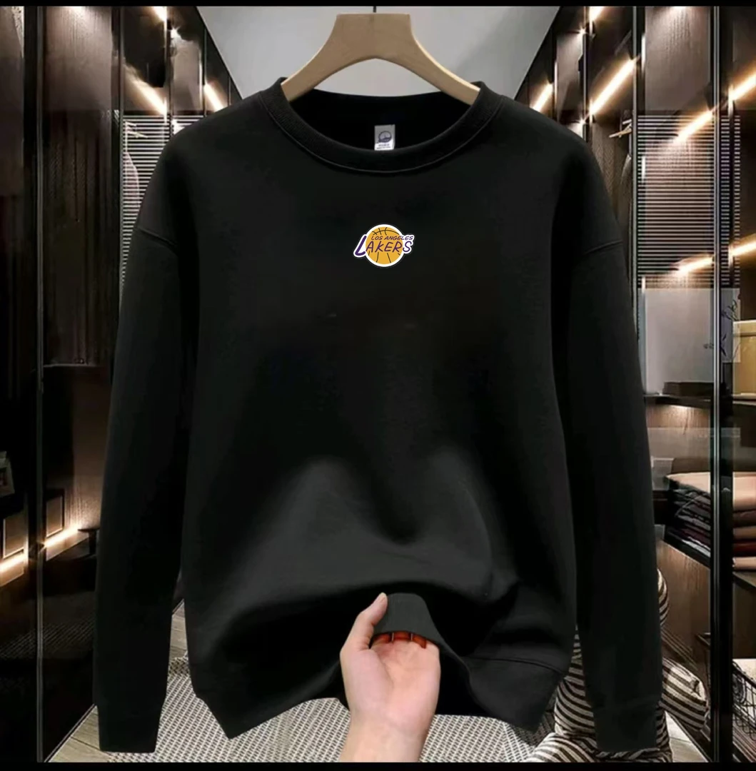 2024秋冬季新款纯棉篮球元素运动休闲长袖圆领卫衣