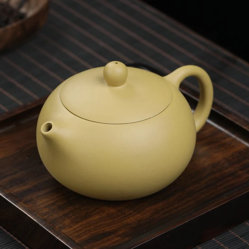 黄金段紫砂西施壶办公室家用泡茶壶半手工泡茶壶单壶220毫升