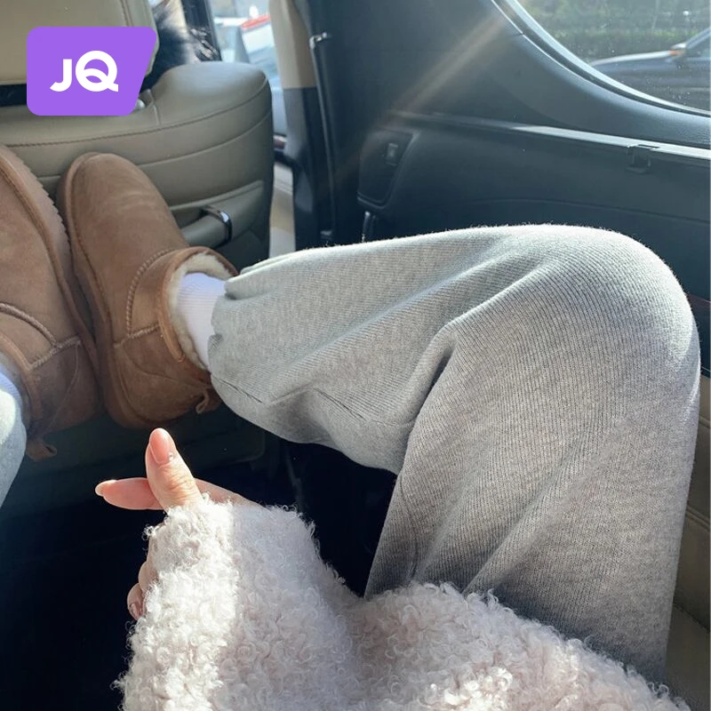 婧麒孕妇裤子秋冬外穿网红加厚休闲运动裤小个子托腹卫裤孕妇冬装