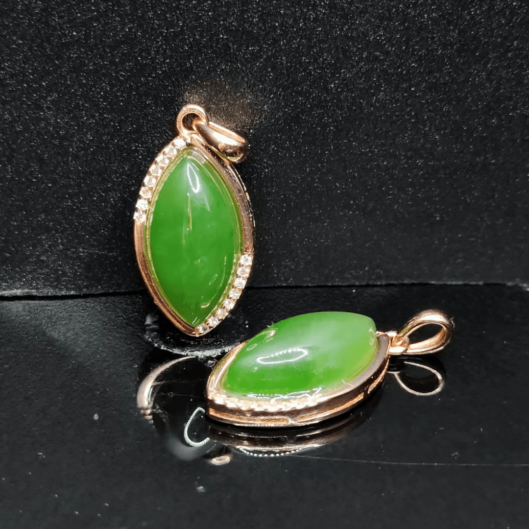 s925银和田玉马眼吊坠赠链H1【多样性发其一】约15-8-4mm