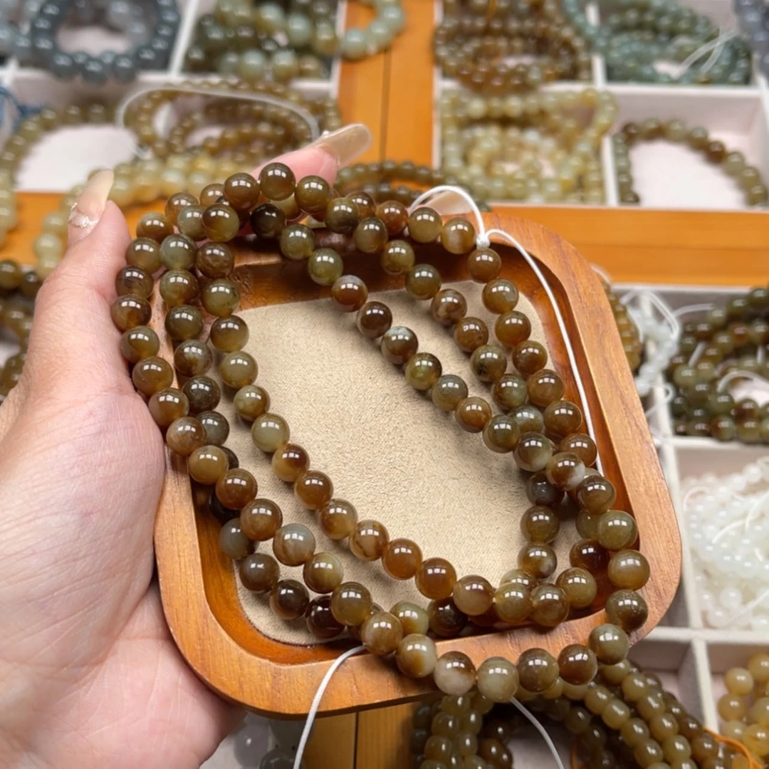 【闪购商品】和田玉珠串8mm未镶嵌