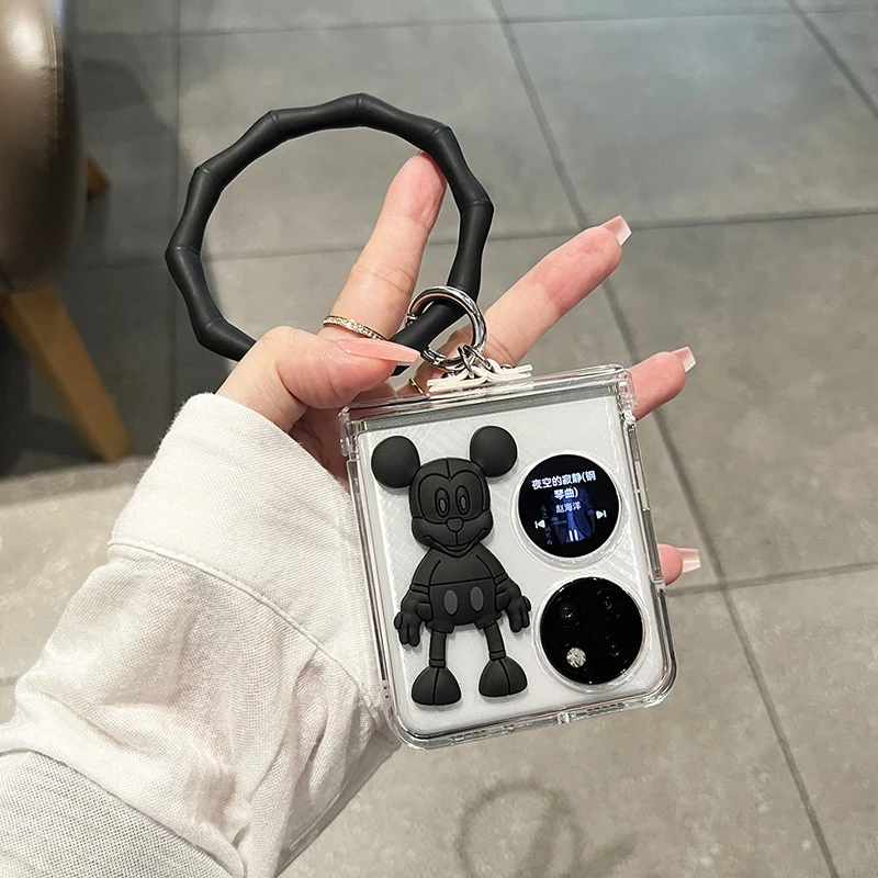 华为Pocket2手机壳米奇透明全包P50 PocketS折叠屏保护套超薄可爱