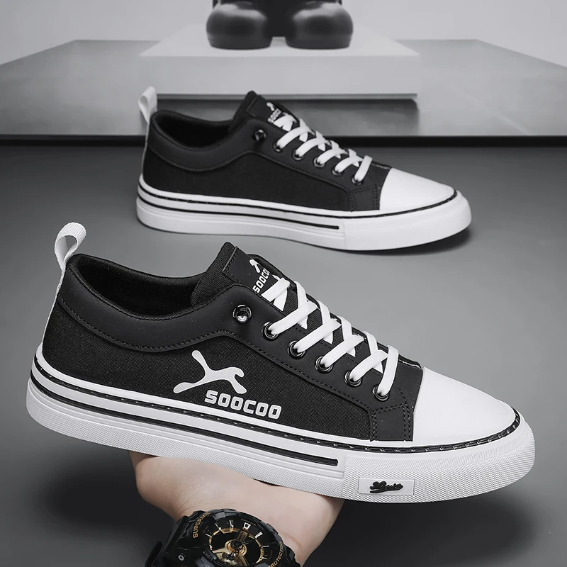 【设计师款】男鞋2023年新款板鞋布面透气运动开车跑步休闲阿甘鞋