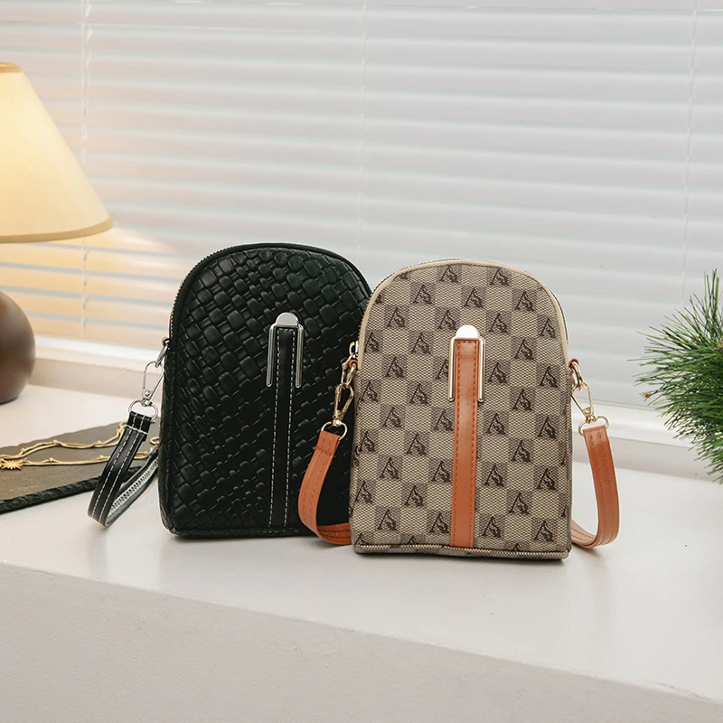 感斜挎手机包包女2025新款时尚竖款女士零钱钥匙包单肩包斜挎包