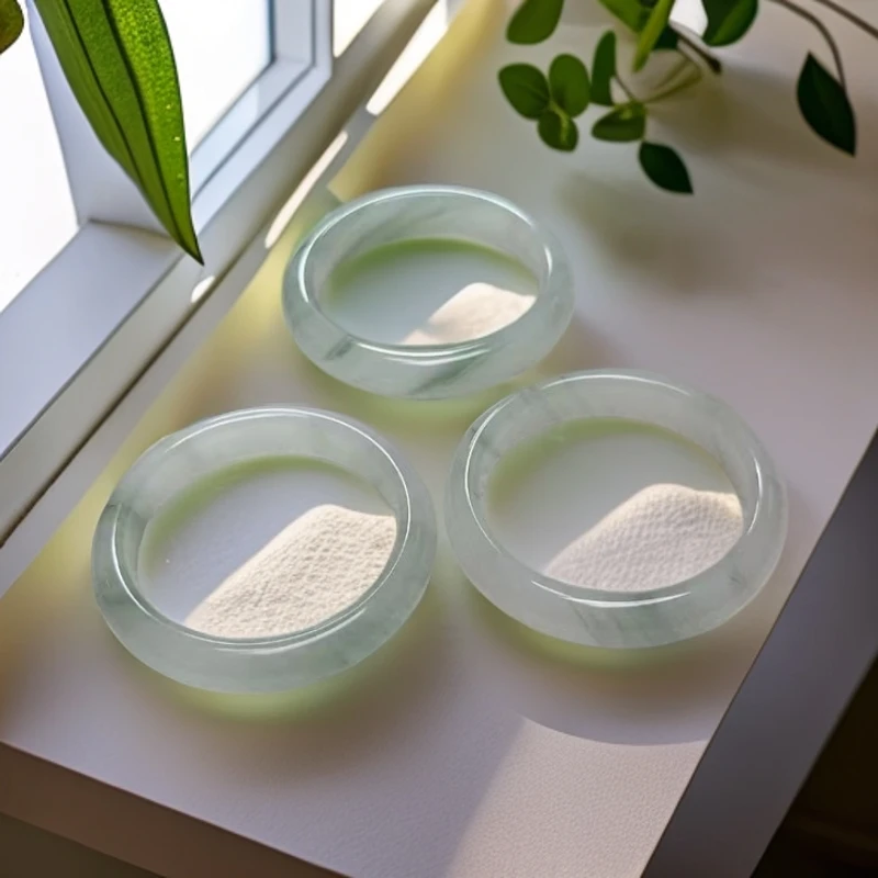 天然高货金丝玉天山翠手镯（多样性发其一）