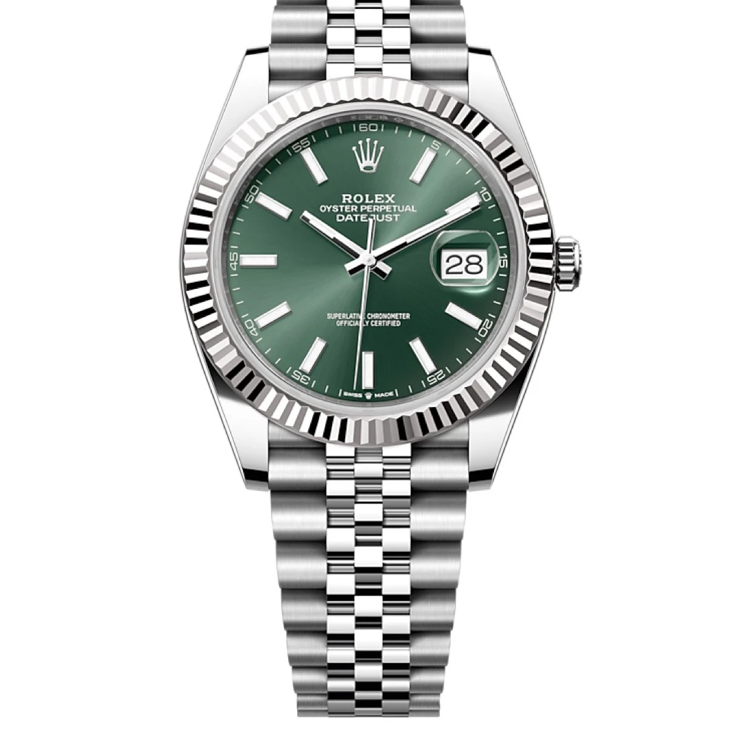 99新 Rolex/劳力士 日志型/126334薄荷绿/41mm/22年全套