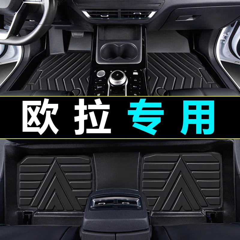 适用于 欧拉好猫白猫黑猫芭蕾猫闪电猫欧拉IQ环保双层TPE汽车脚