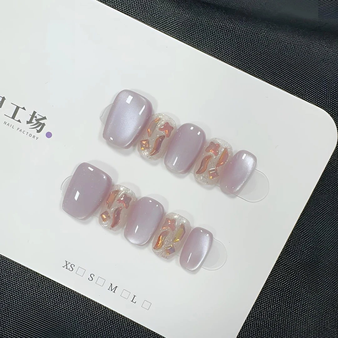 高货福利【紫星】纯手工轻奢手工美甲穿戴甲