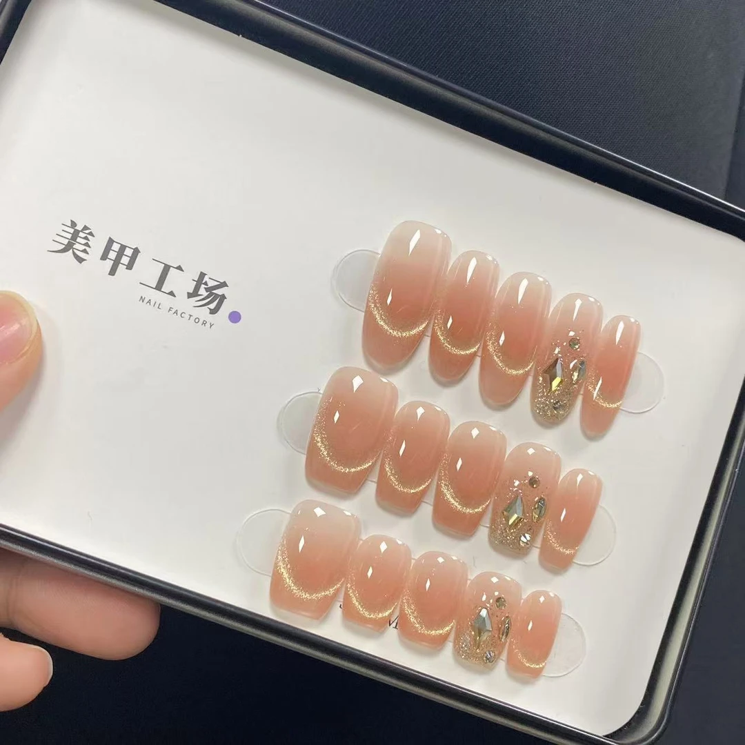 高货体验【秋日思雨】纯手工轻奢手工穿戴甲（送高级美甲工具包）