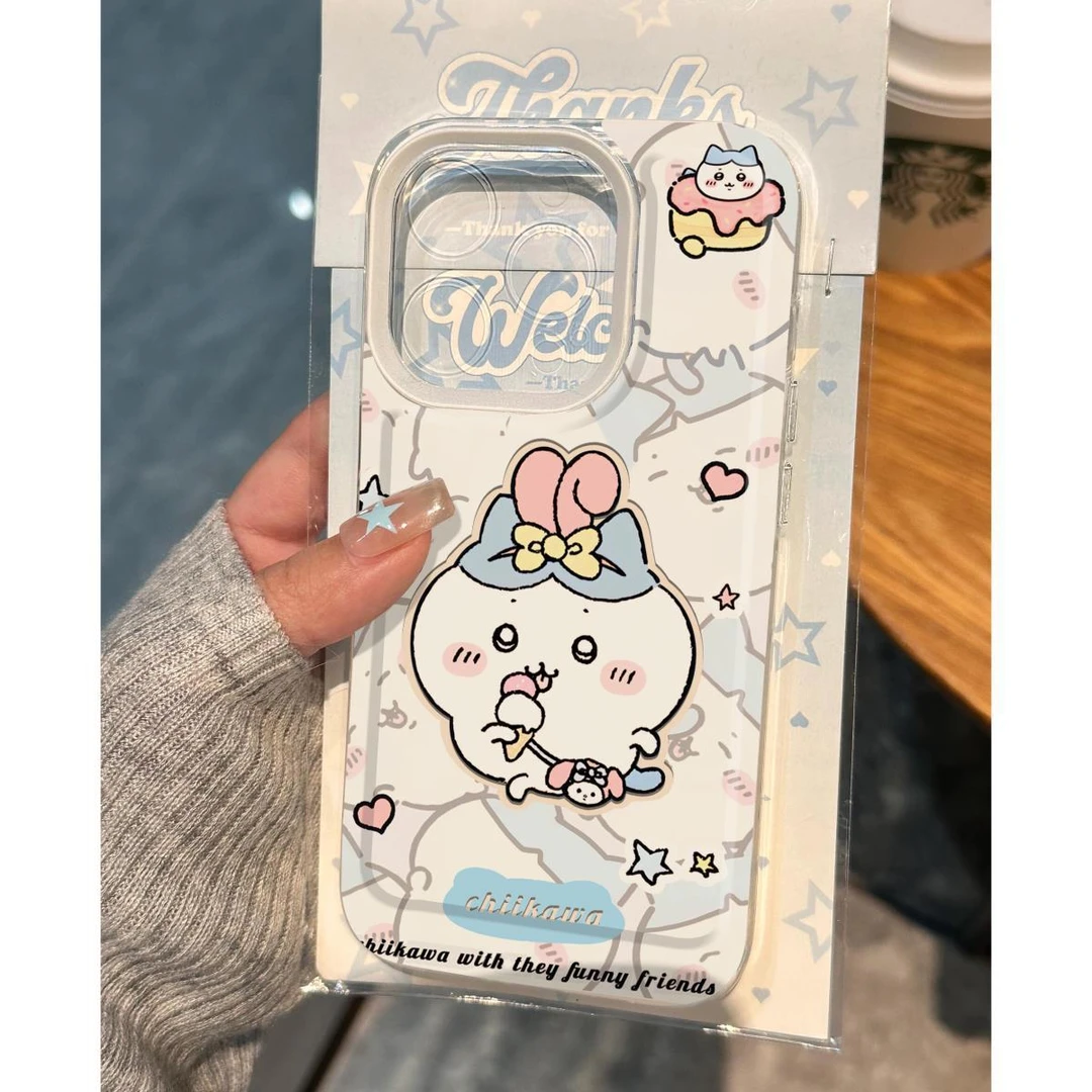 卡通小八适用苹果15手机壳iPhone13可爱12透明防摔14pro软保护套