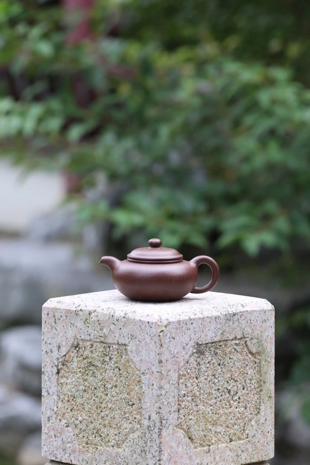范中明 正高工全手工制紫玉金砂泥料融古壶纯手工圆壶手制
