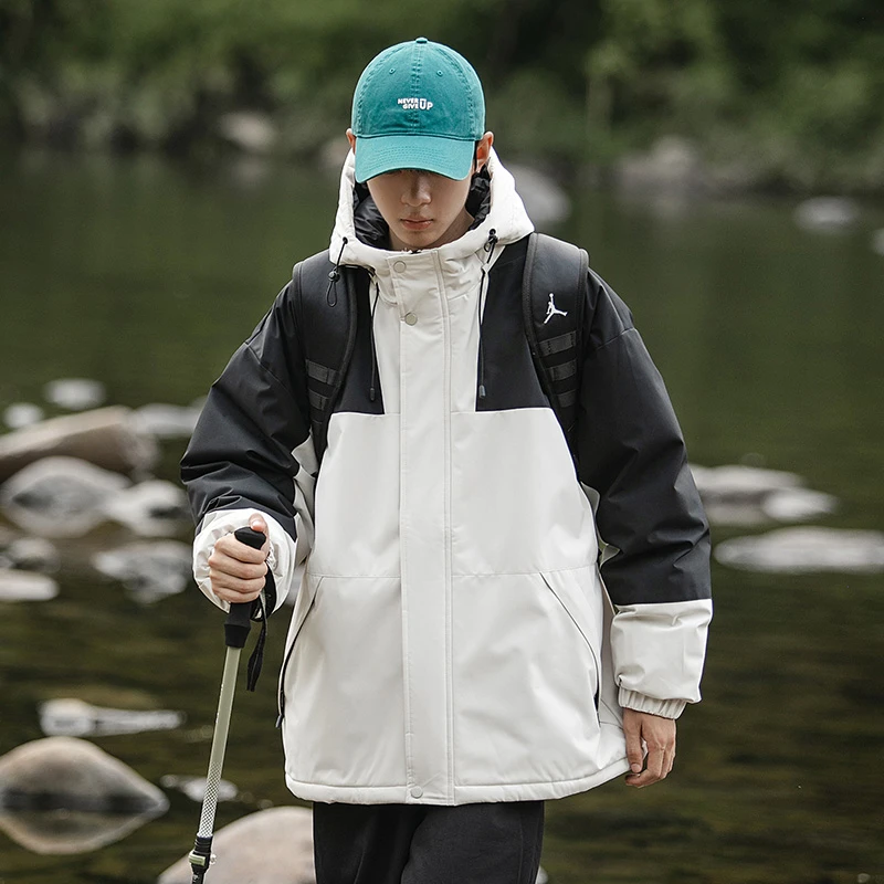 2023新款男女外套冬季棉衣美式潮流加厚宽松潮牌大码连帽棉服