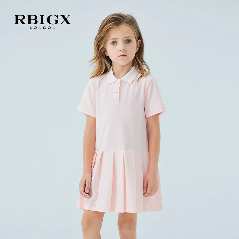 中大童小童100条夏季春秋RBIGX瑞比克童装儿童新款公主裙连衣裙
