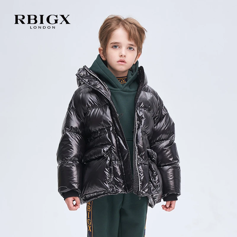 RBIGX瑞比克童装冬季新款百搭潮流设计感男童保暖羽绒服面包服